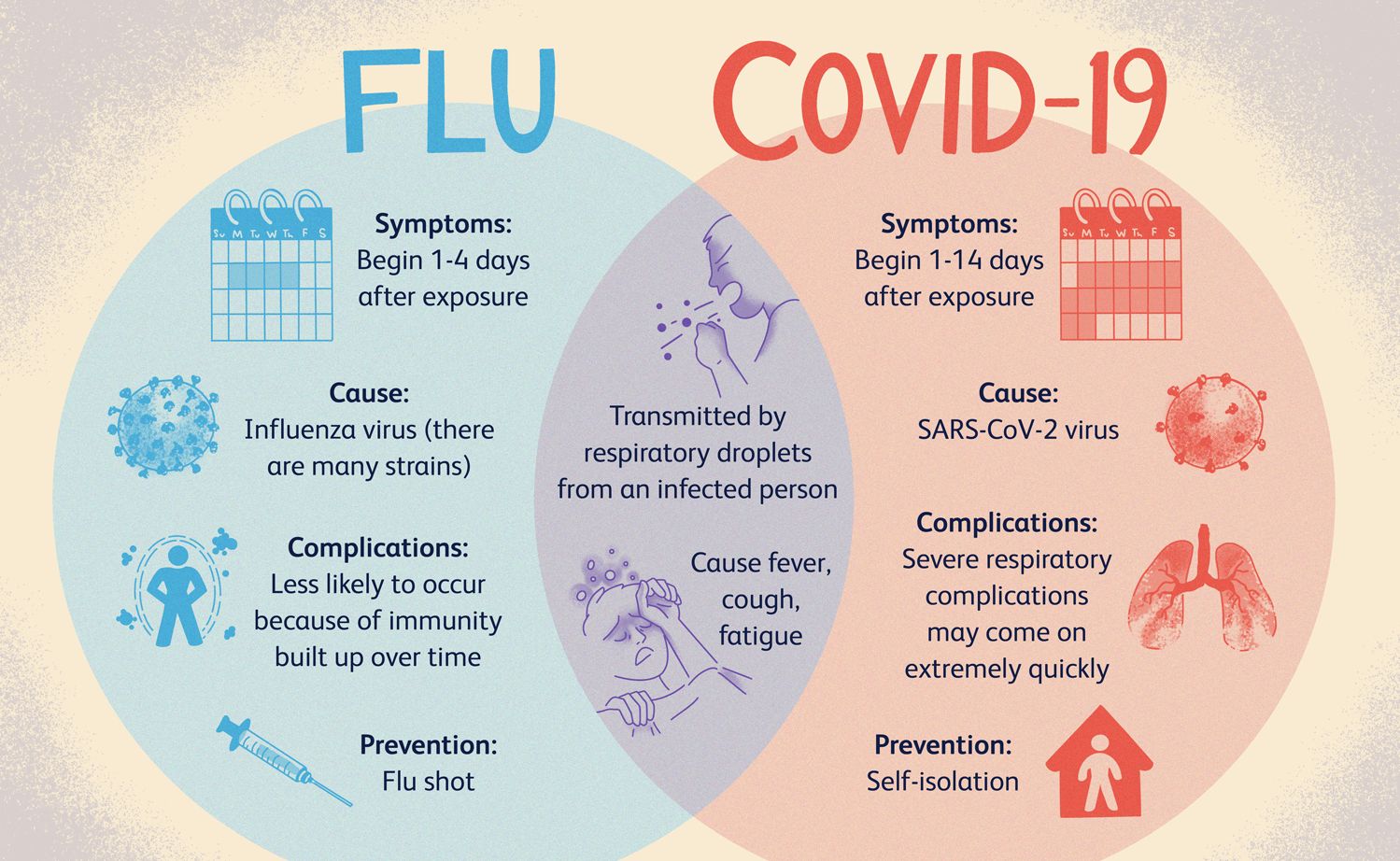 Similarities Between COVID-19 and Flu Symptoms, Causes and Prevention